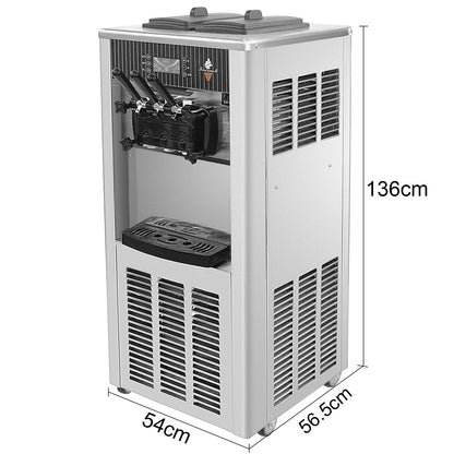 VEVOR NEW Commercial Soft Serve Ice Cream Machine For Sale fried roll home instant ice cream machine 220V Stainless Steel