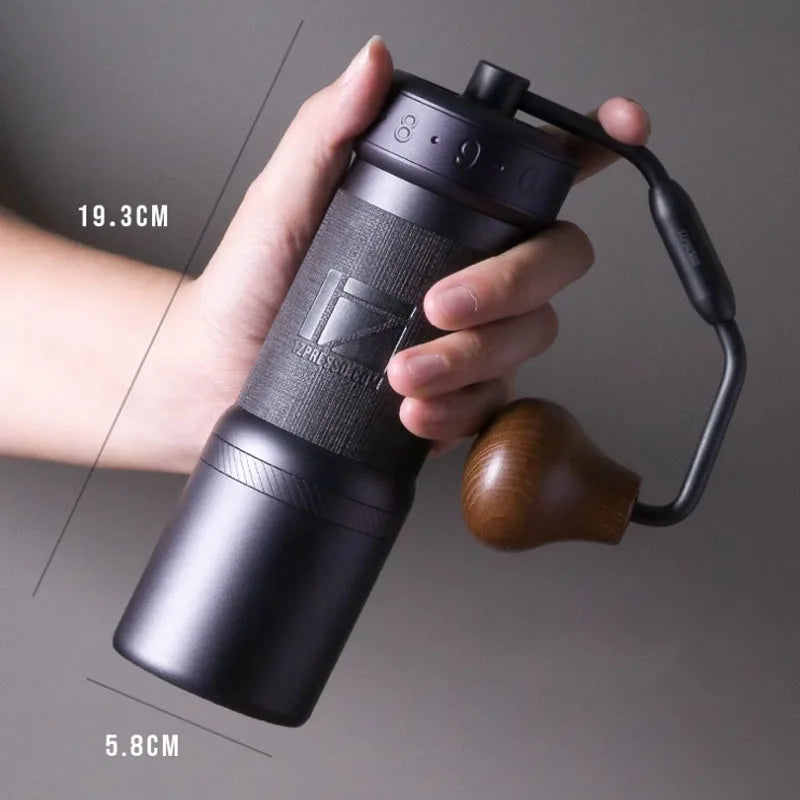 Foldable Handle Manual Coffee Grinder – Portable Hand Mill for Travel & Home