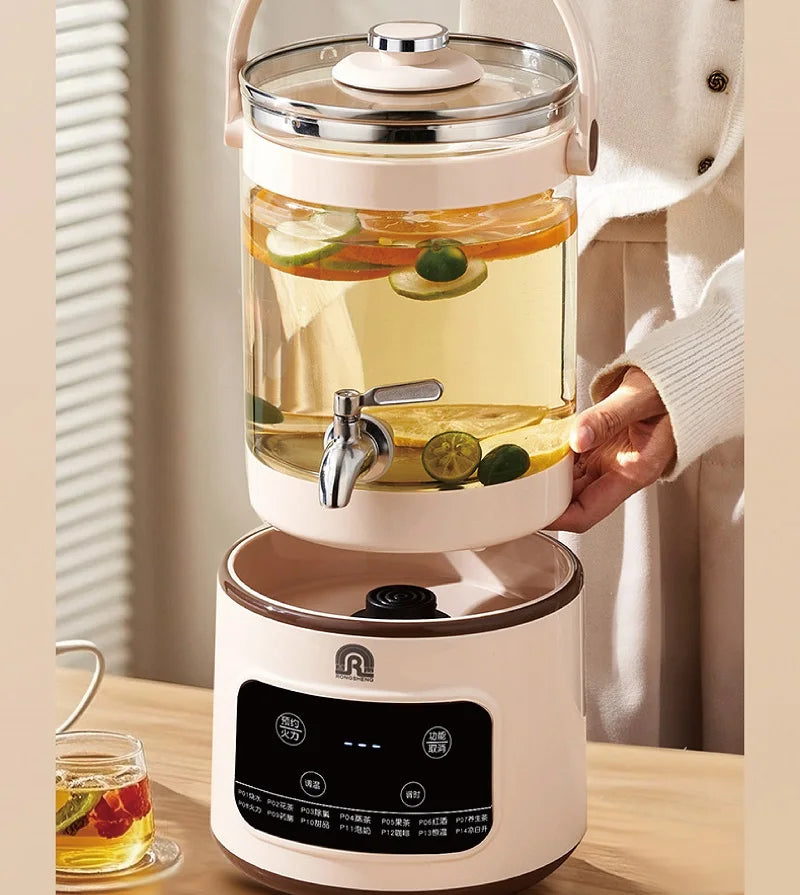 3L Electric Smart Tea Brewer – Large-Capacity Thermostatic Kettle with Faucet for Office, Fruit Tea & Commercial Use