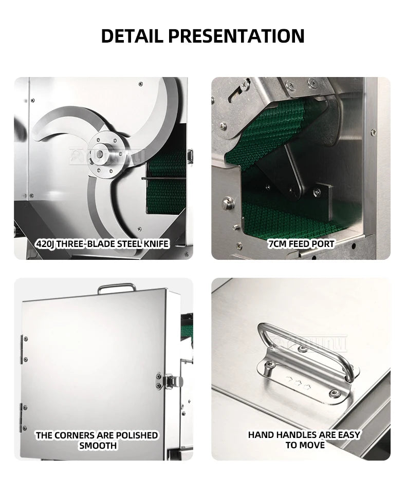 Commercial Food Chopper Green Onion Cutting Machine Pepper Slicer Kchenny Wielofunkcyjny