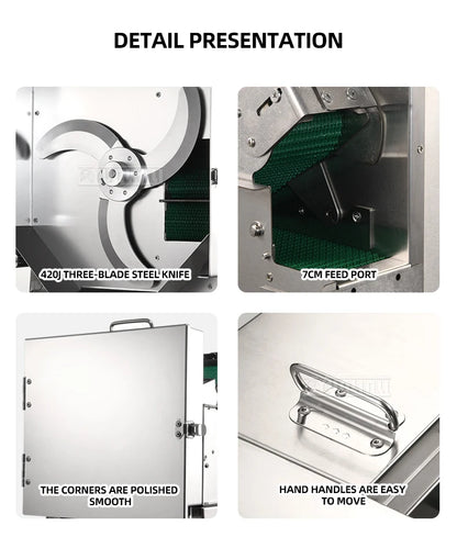 Commercial Food Chopper Green Onion Cutting Machine Pepper Slicer Kchenny Wielofunkcyjny