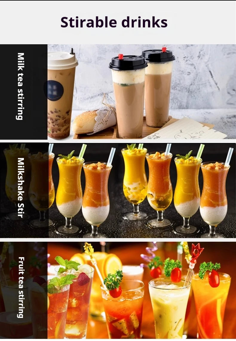 OneHappy Stainless Steel Milkshake Machine – Commercial Pearl Milk Tea & Milk Frothing Blender for Restaurants & Cafés